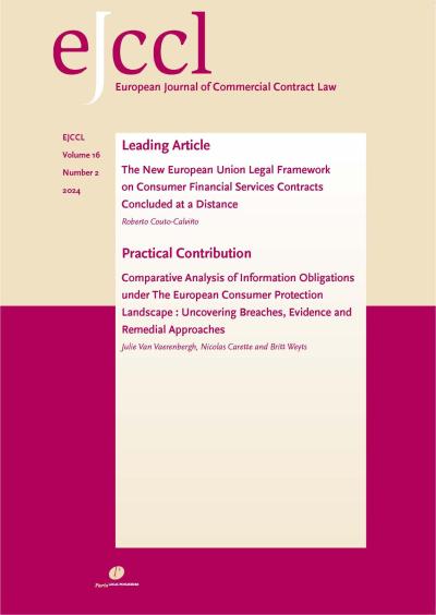 European Journal of Commercial Contract Law (EJCCL)