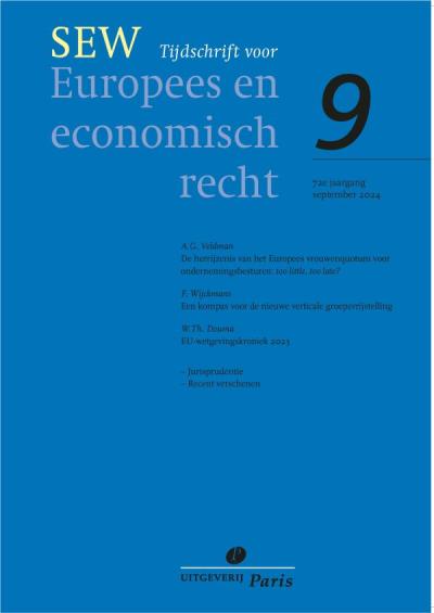 SEW, Tijdschrift voor Europees en economisch recht